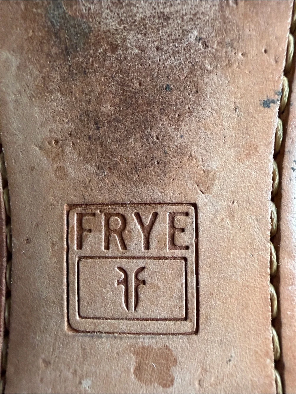 Frye Snake Embossed Gold Ballet Flats Leather Slip-On Size 10
